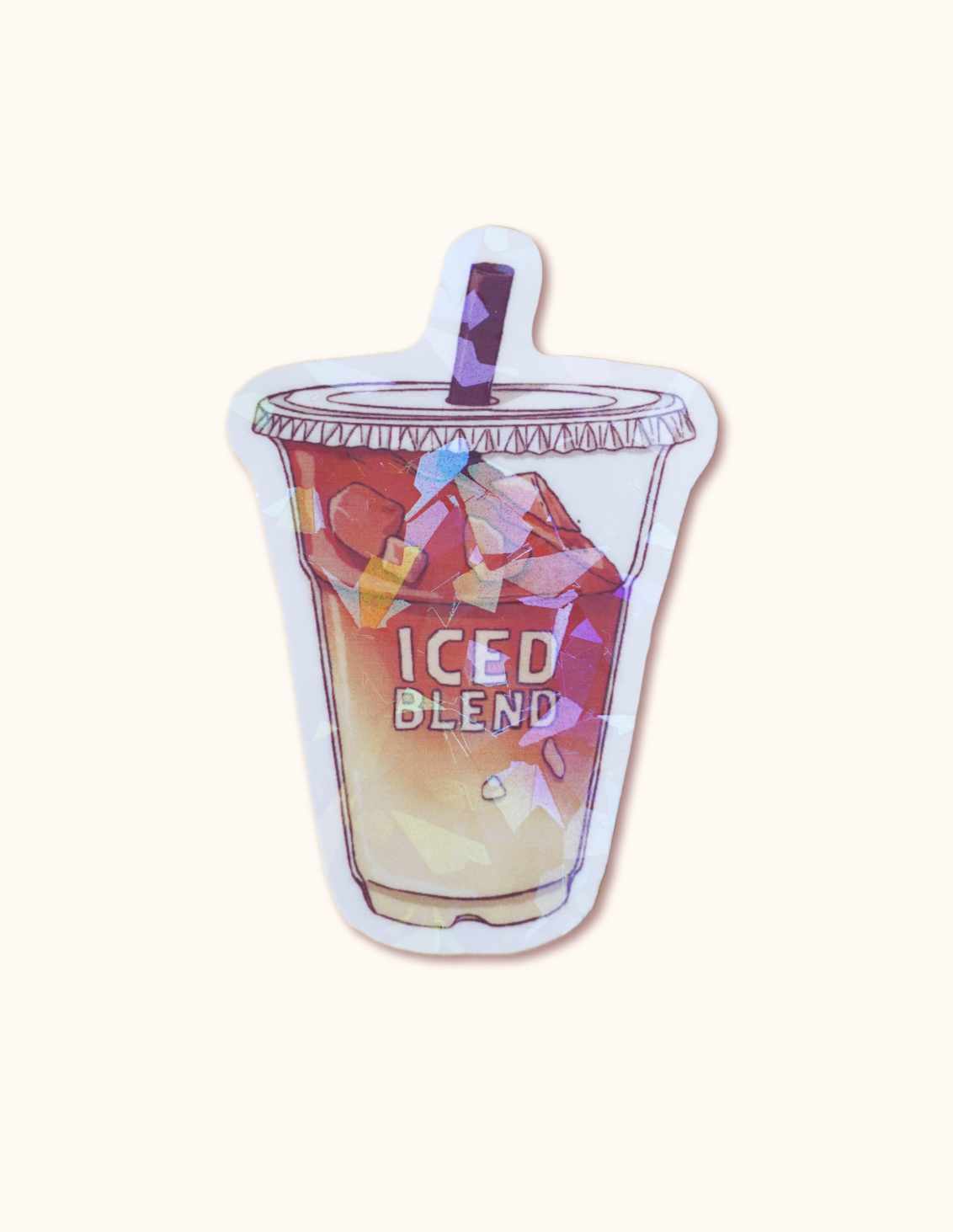 Sticker Café Glacé - shiny