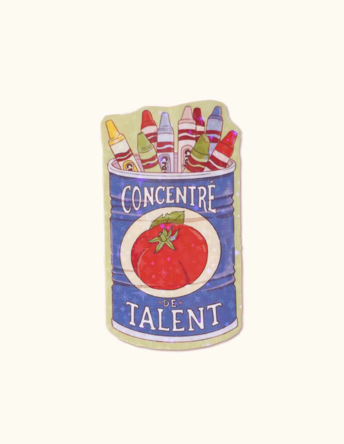 Sticker concentré de talent