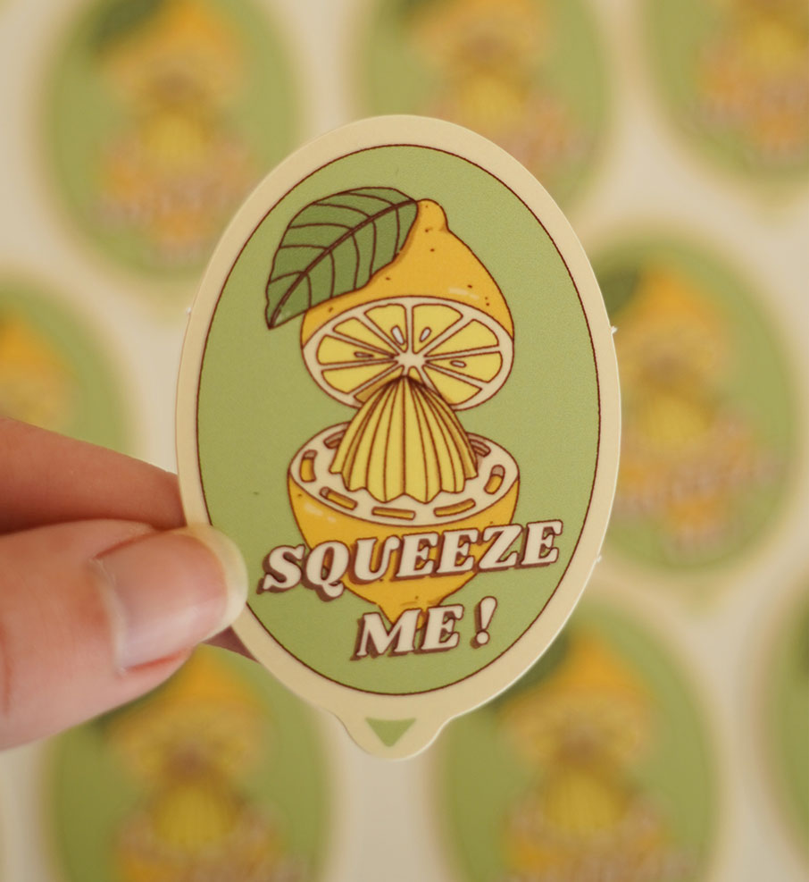 fruit stickers lemon