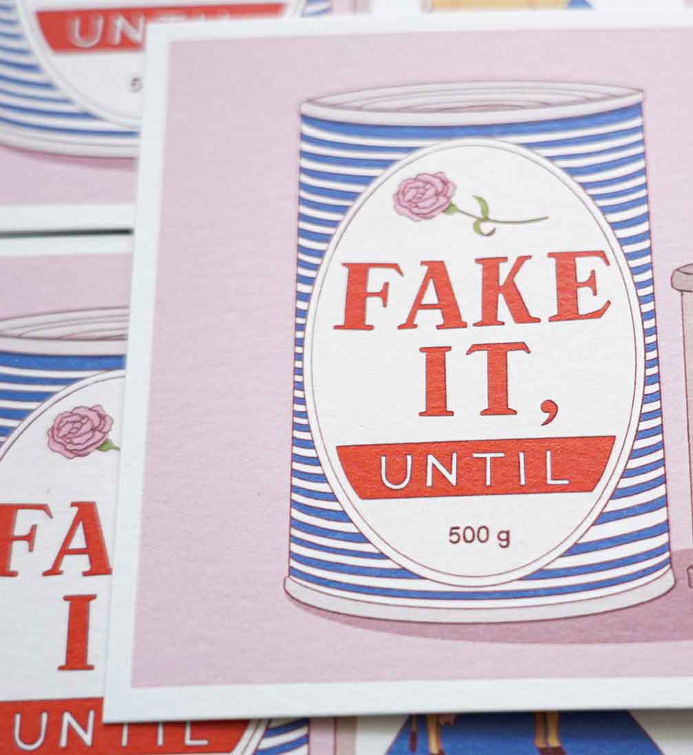 print A6 packaging vintage