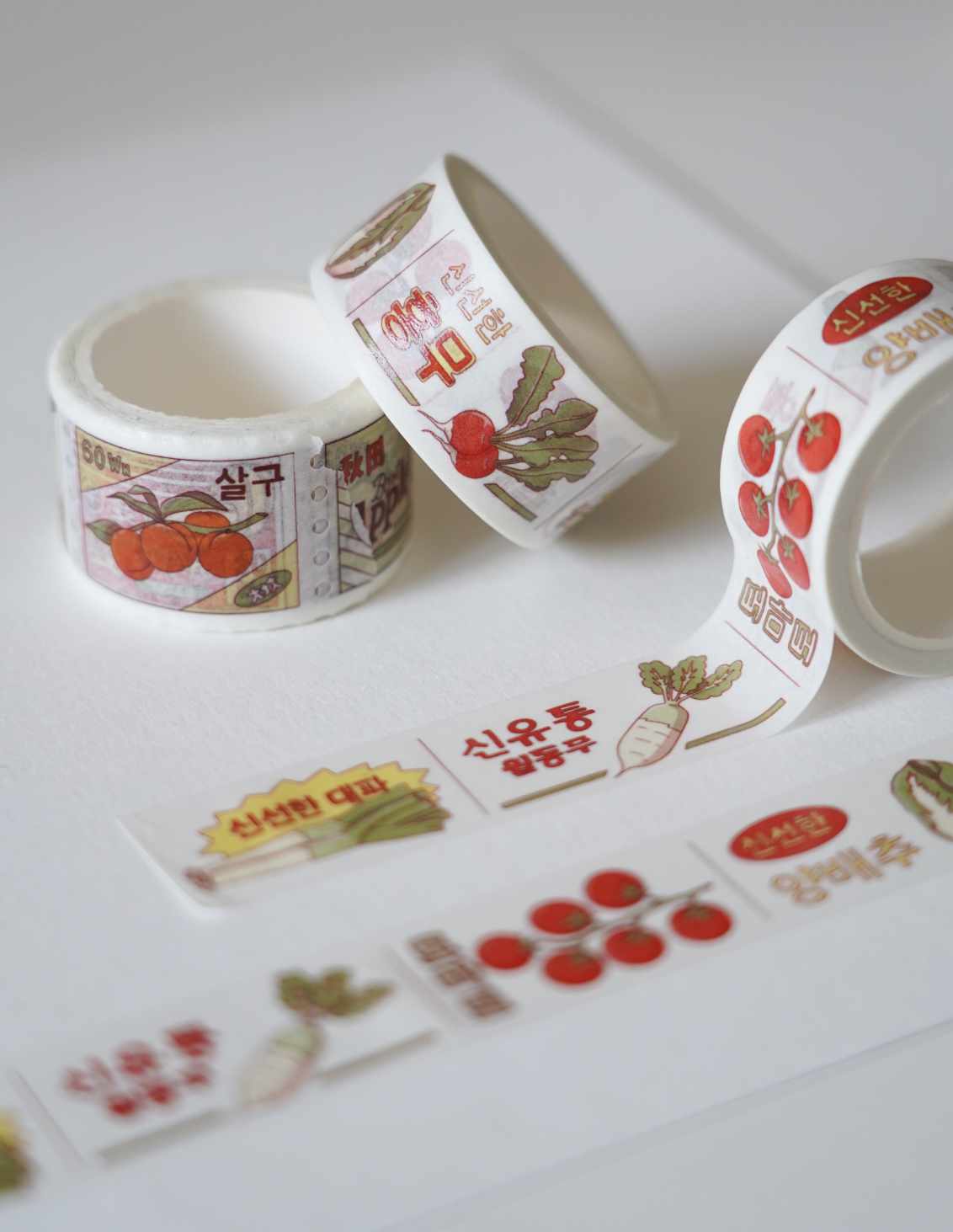 Washi Tape légumes coréen