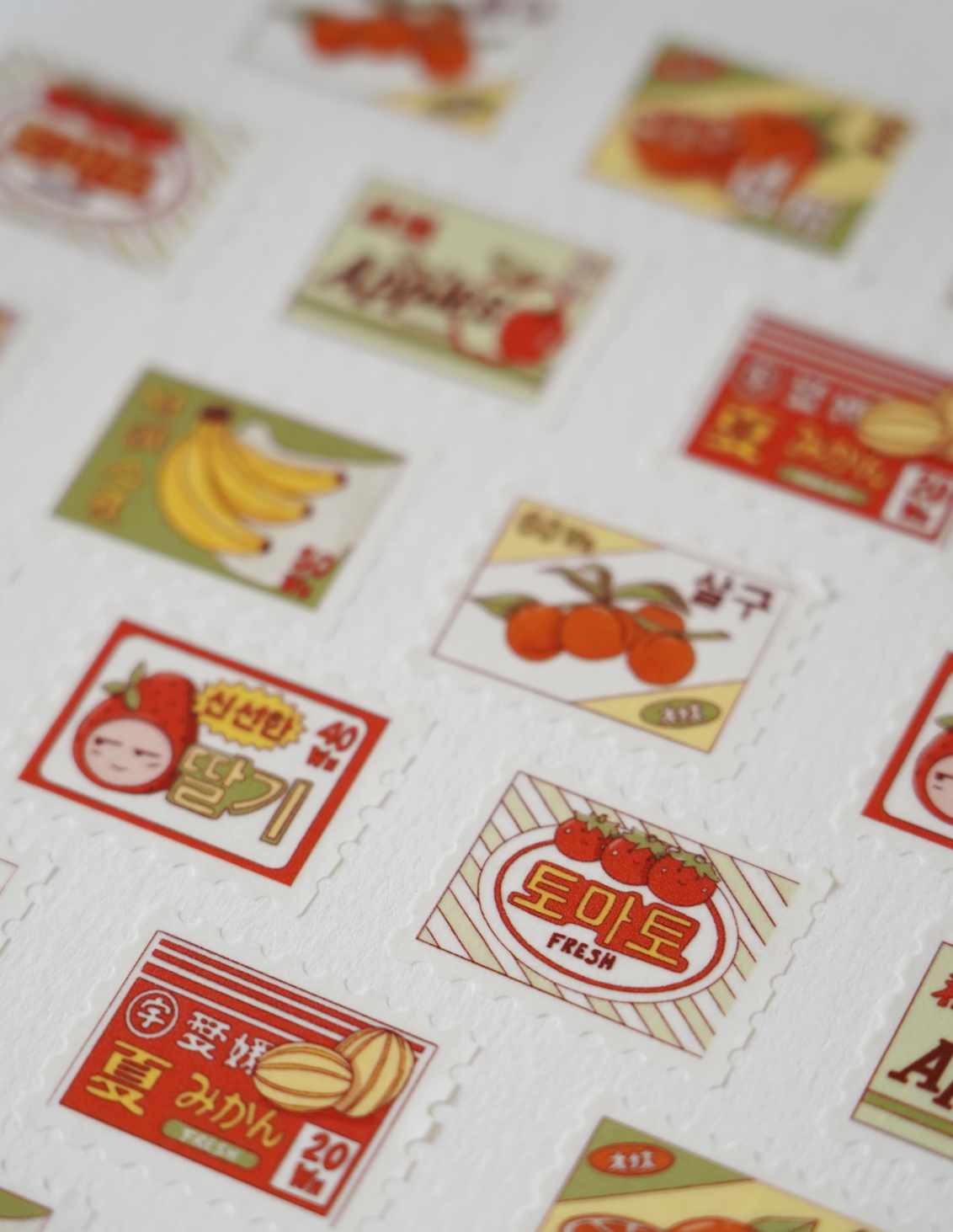 Washi Tape timbres fruits