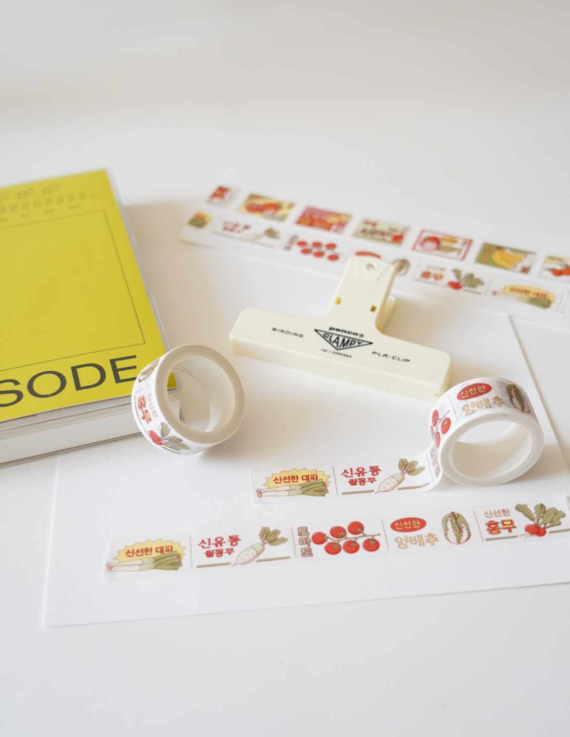 Washi Tape légumes coréen