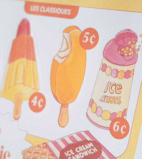 Affiche "Pause glacée"